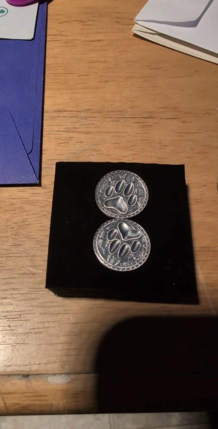 Customer photo review of Hanging Bat Earring