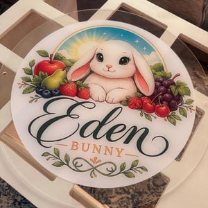 Customer photo review of Acrylic Business Logo Sign