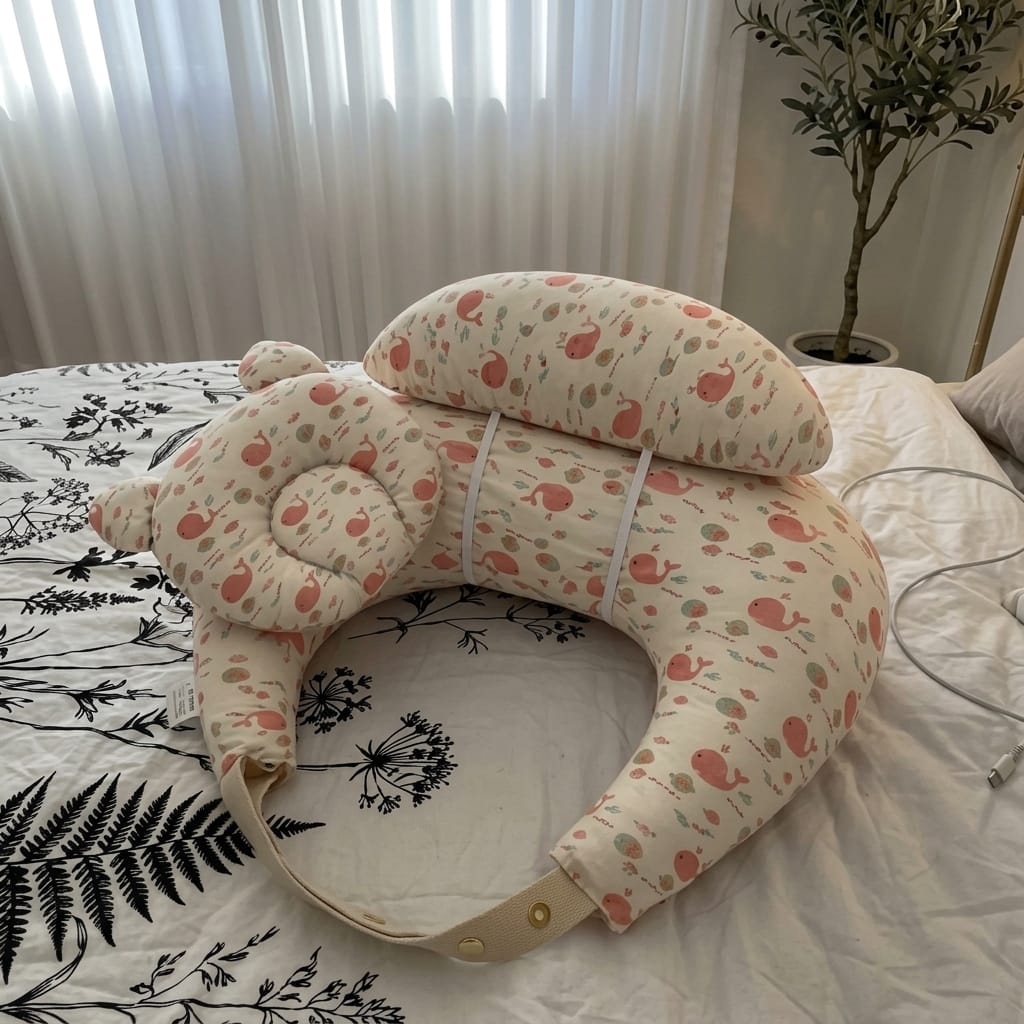 Customer photo review of CozyWrap™ – Cojín de lactancia y descanso para bebé