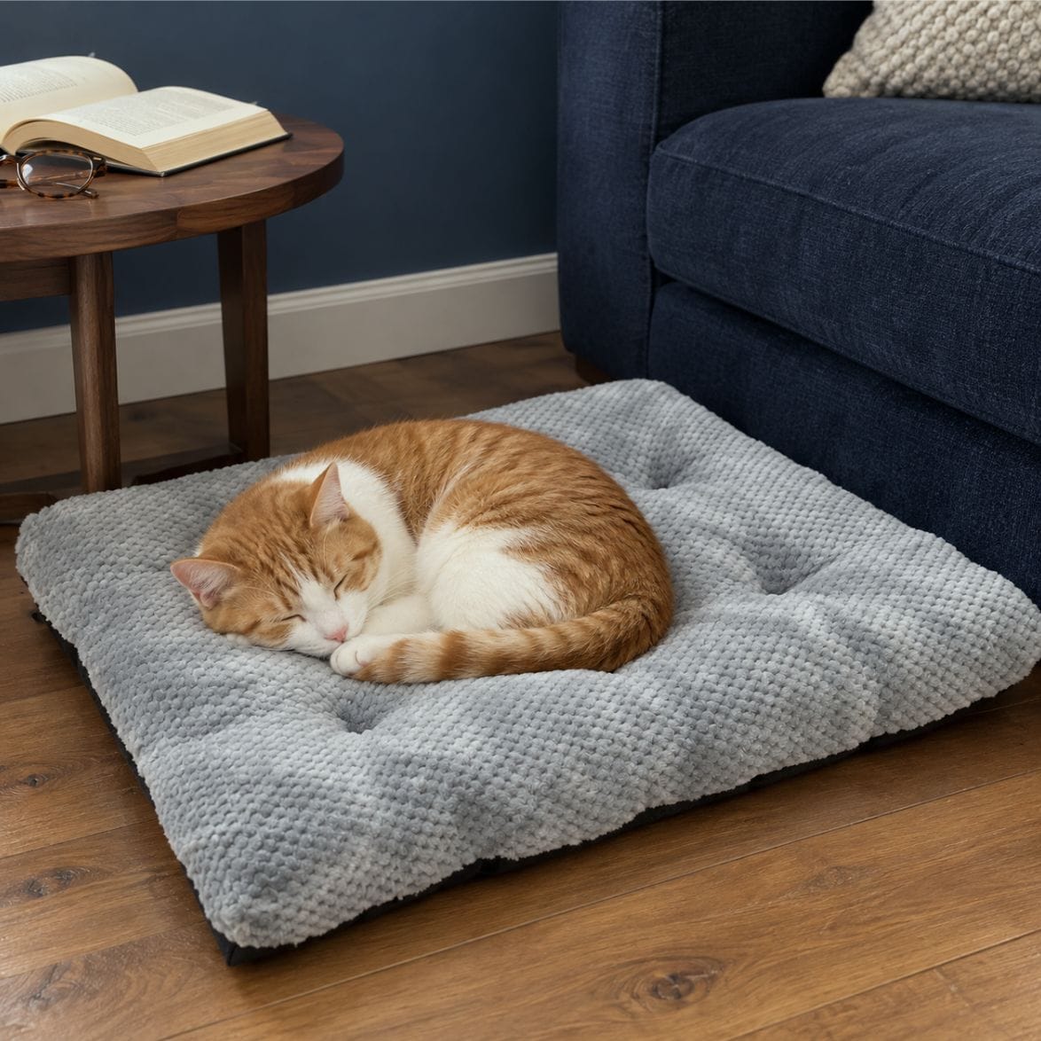 Customer photo review of Plush Haven Calming Pet Bed