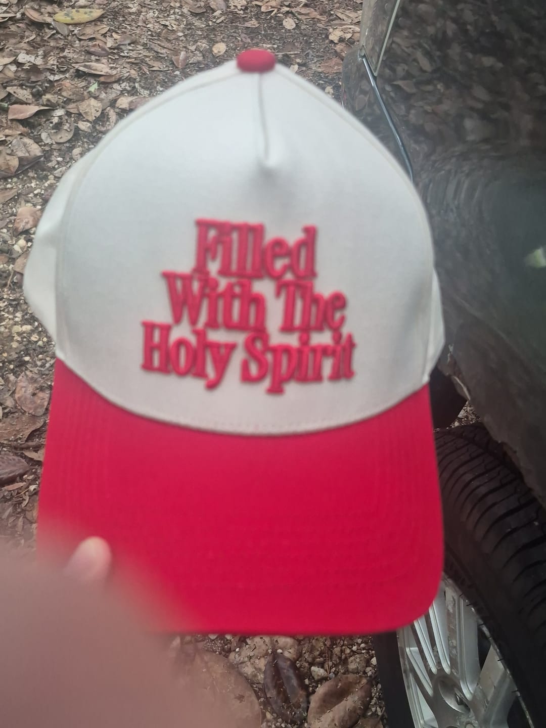 Customer photo review of Hat: Filled with the Holy Spirit