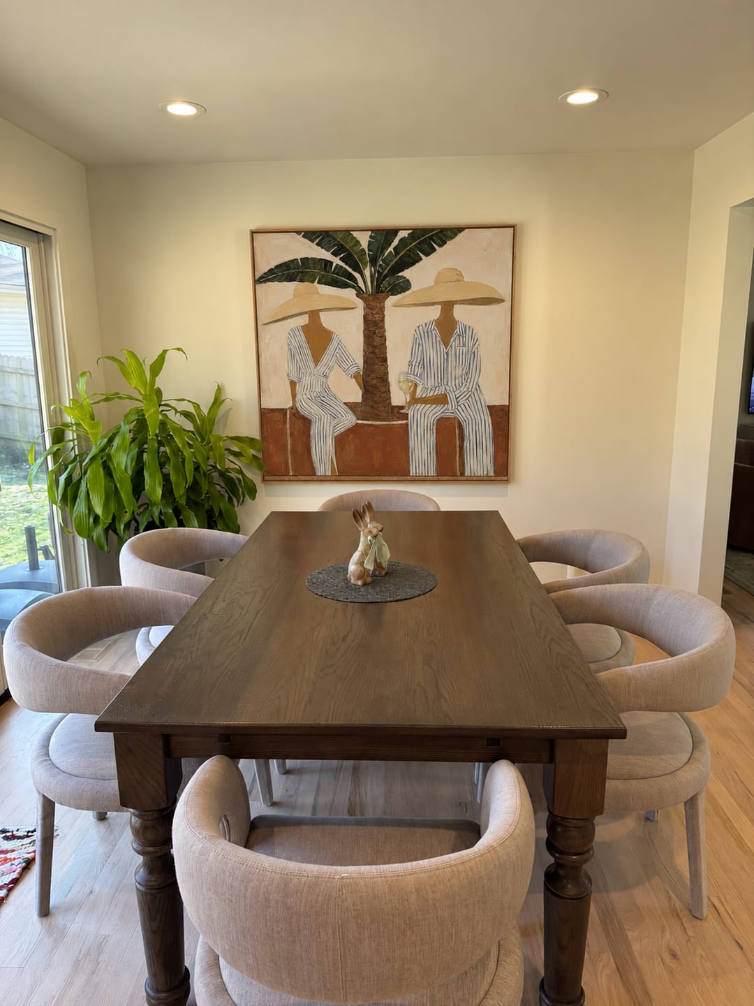 Customer photo review of Palm Shade Duet Figure Wall Art