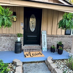Customer photo review of Personalized Handwriting Family Surname Doormat