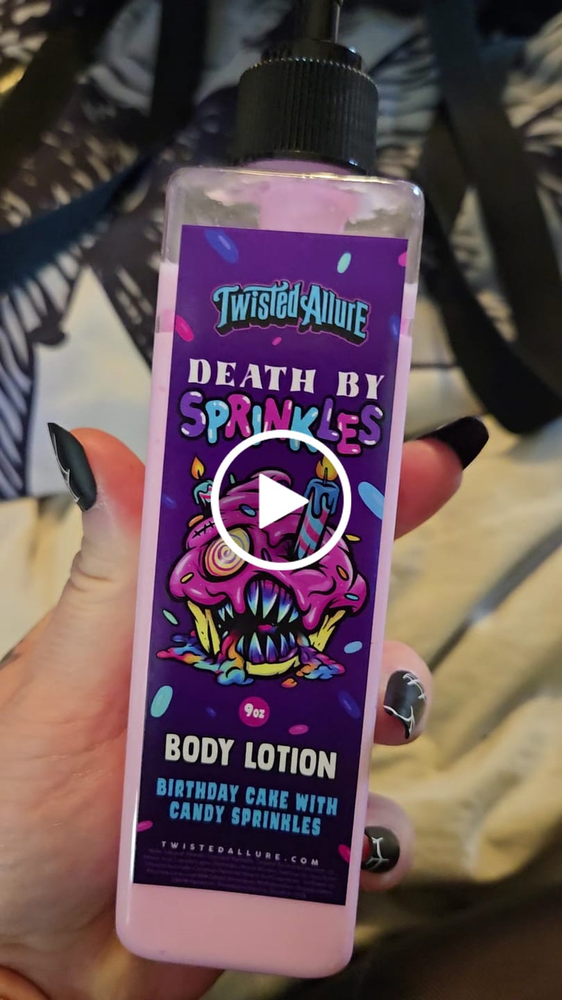 Customer video review of Death by Sprinkles Body Lotion