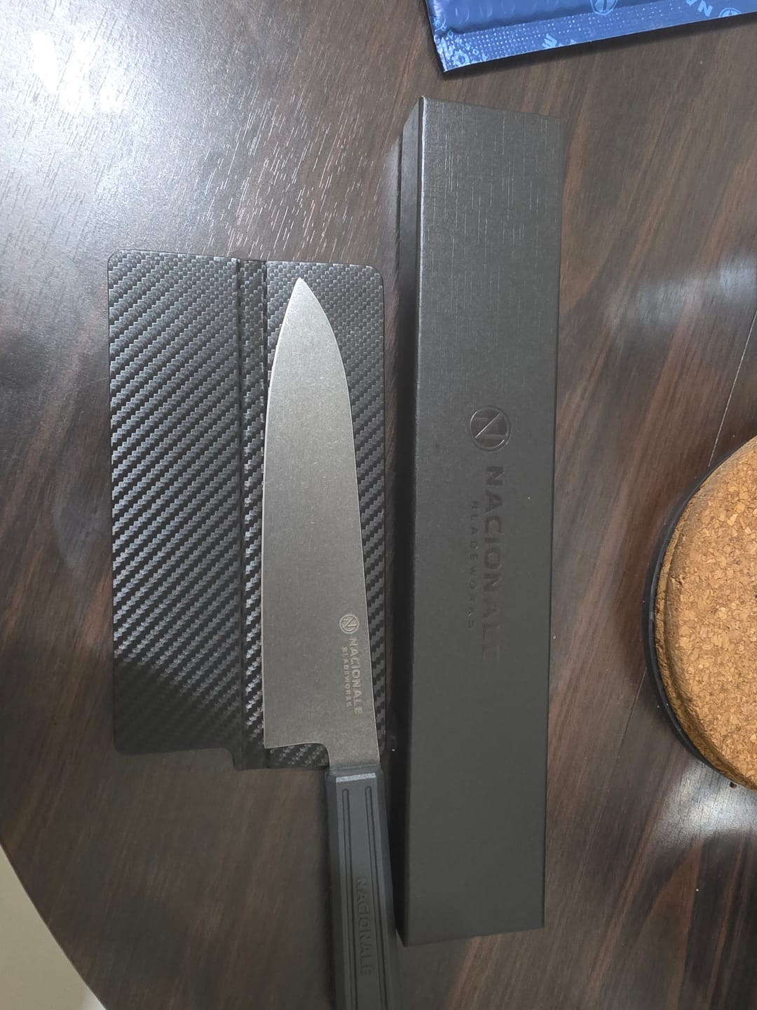 Customer photo review of 190mm Magnetic Knife Guard. Blackout PU
