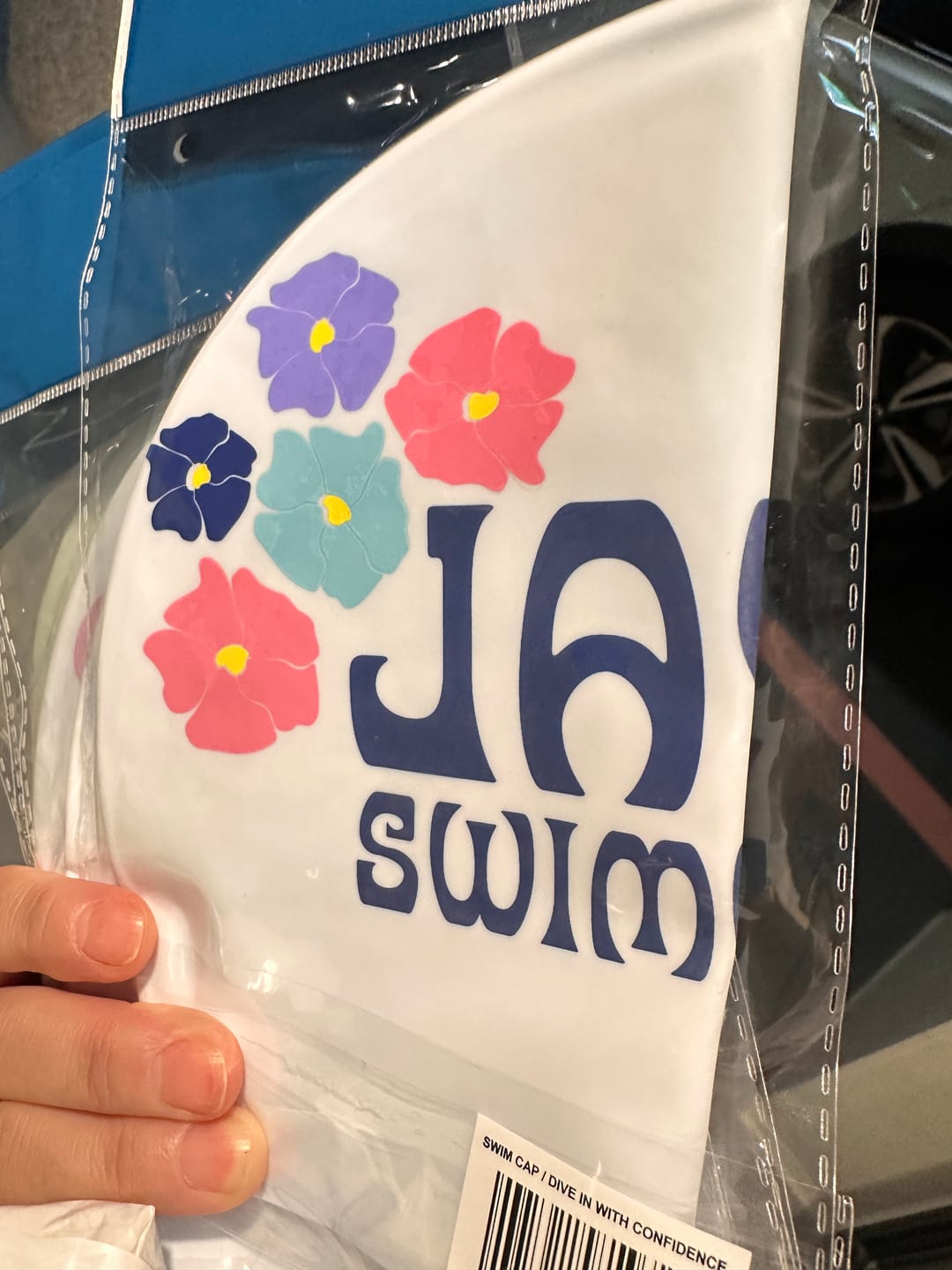 Customer photo review of JAYD Swim Cap - Dive In with Confidence