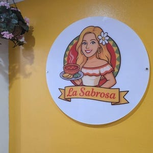 Customer photo review of Acrylic Business Logo Sign