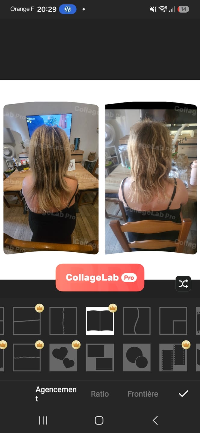 Customer photo review of Shots Cheveux Triple Action - 2 mois