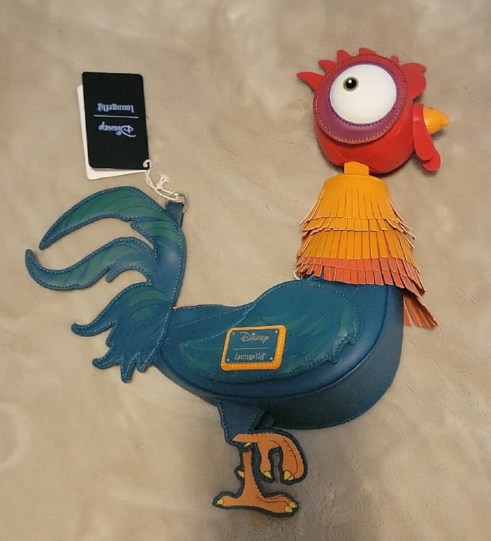 Customer photo review of Loungefly Disney Moana Hei Hei Figural Crossbody Bag