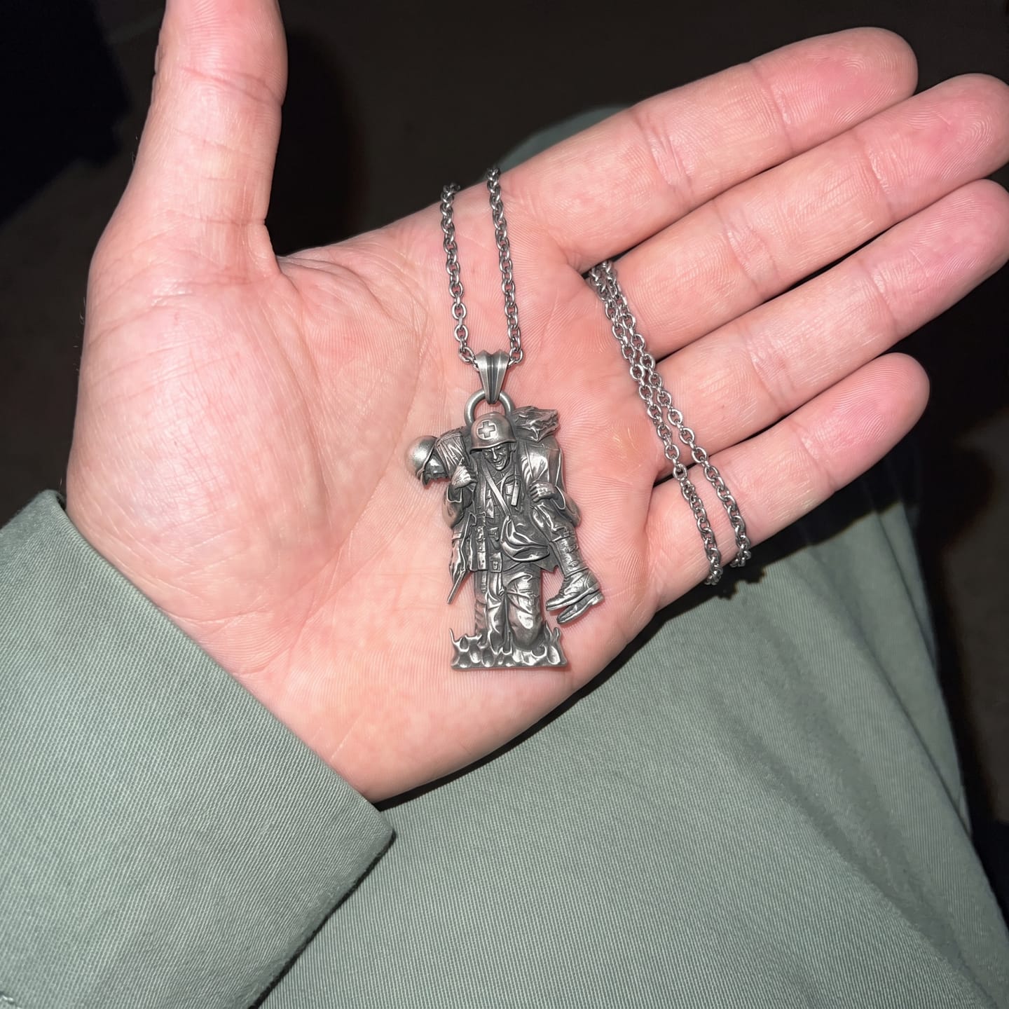 Customer photo review of Military Medic Pendant