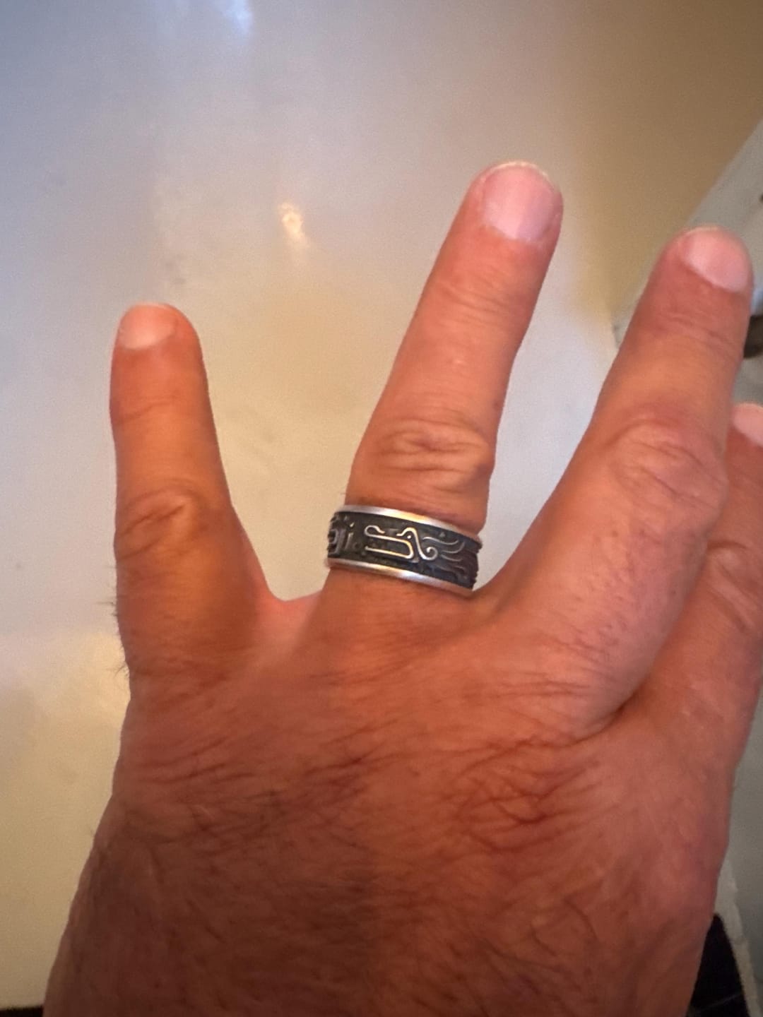 Customer photo review of Aztec Quetzalcoatl Ring