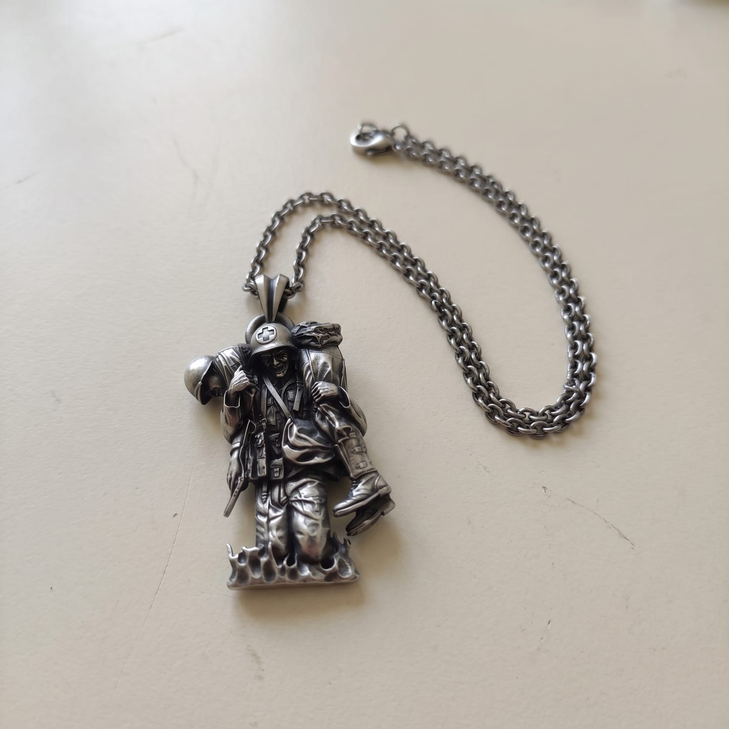 Customer photo review of Military Medic Pendant