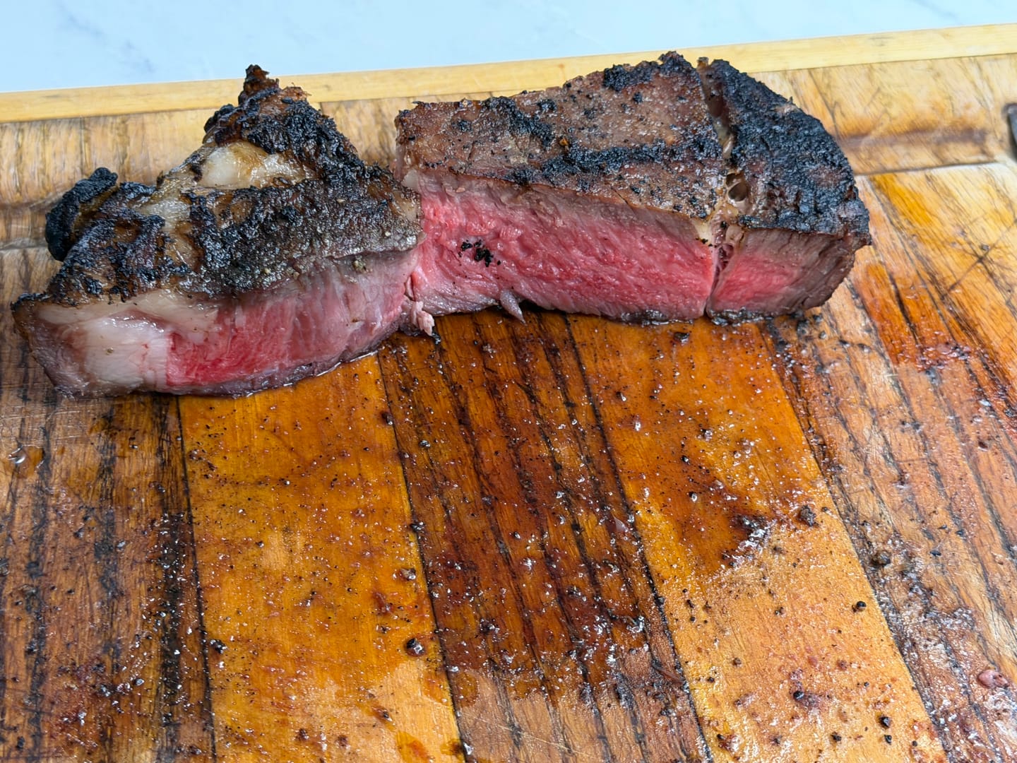 Customer photo review of FATBOY Collection™ Thick Cut Ribeye Steaks (32 oz)