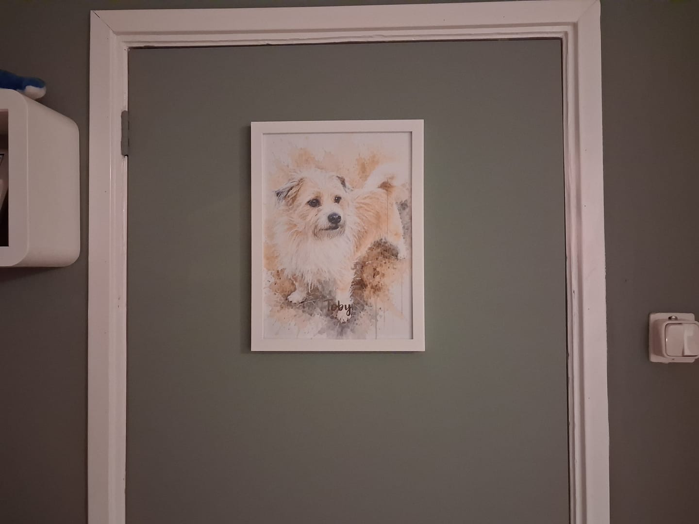 Customer photo review of Realistisch Aquarelportret - Gepersonaliseerde Poster
