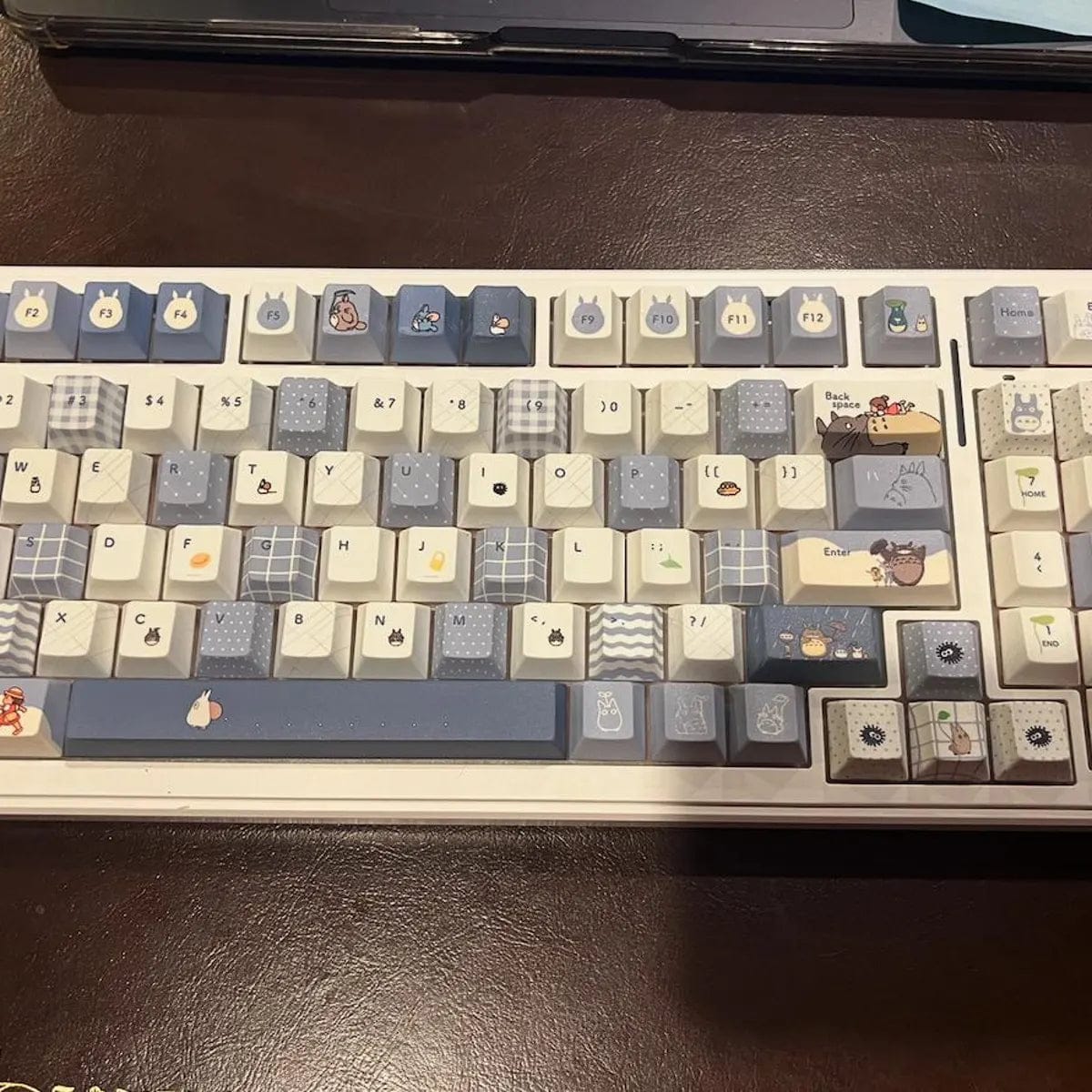 Customer photo review of Totoro Keycaps