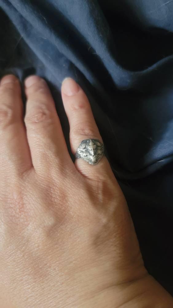 Customer photo review of Biomechanical Cyborg Ring