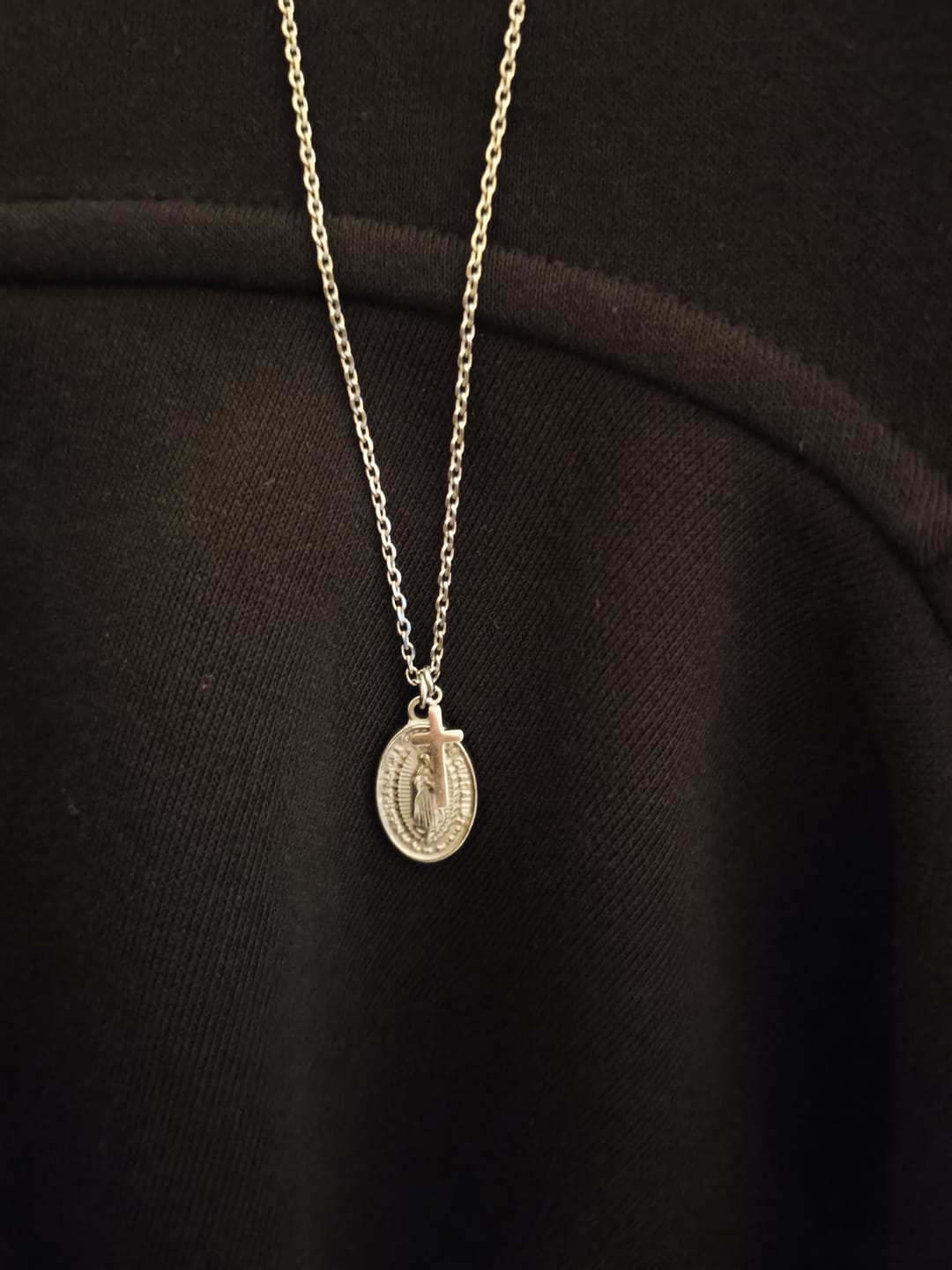 Customer photo review of Virgin of Guadalupe Necklace