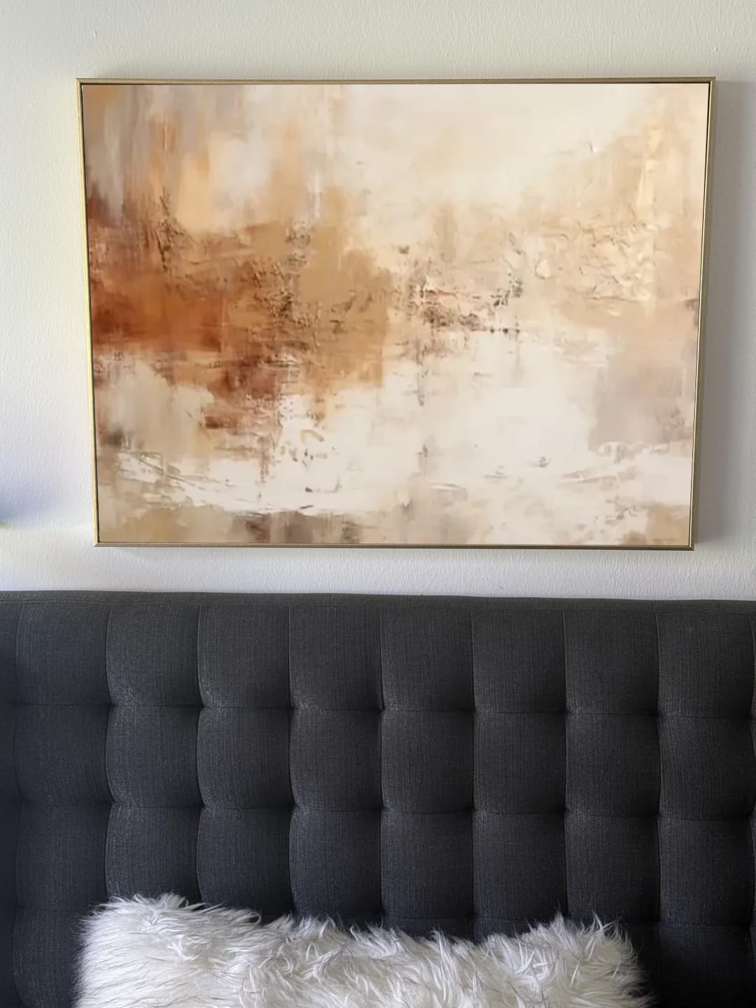 Customer photo review of Abstract Painting Canvas #AW036