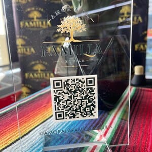 Customer photo review of Business QR Code Sign