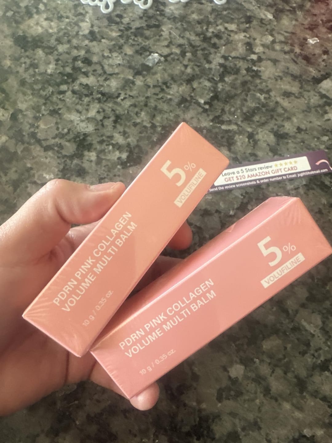Customer photo review of PDRN Pink Collagen Balm Stick