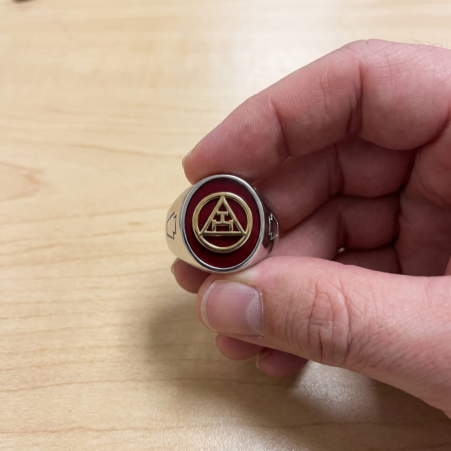 Customer photo review of Royal Arch Masonic Ring