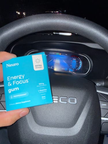 Customer photo review of Extra Strength Energy & Focus Gum