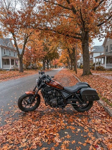 Customer photo review of 28L - Baelor Medium Quick Mount Honda Rebel 1100 Motorcycle Saddlebags