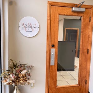 Customer photo review of Acrylic Business Logo Sign