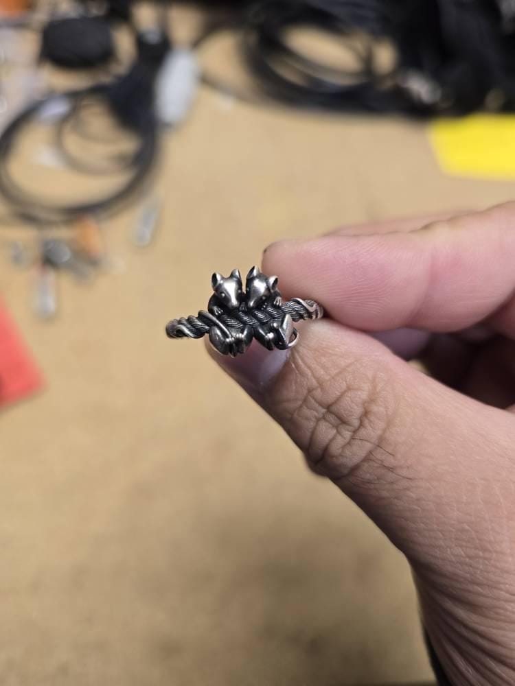 Customer photo review of Two Mice Rope Ring