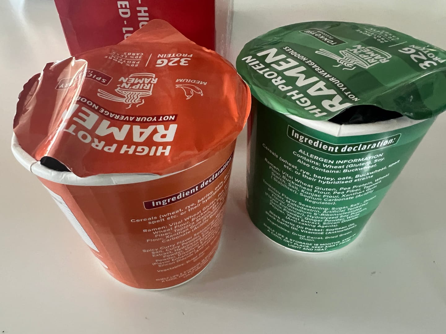 Customer photo review of Rip'N'Ramen 32G High Protein Ramen