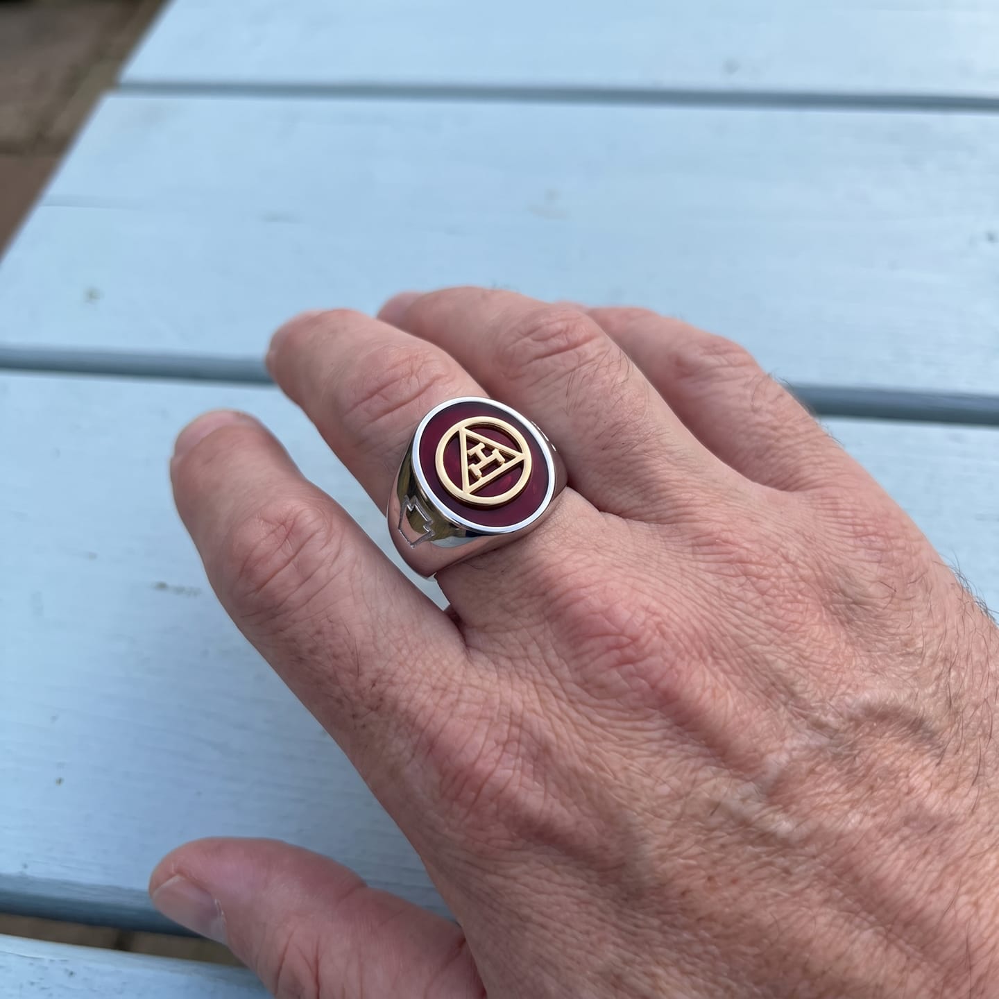 Customer photo review of Royal Arch Masonic Ring
