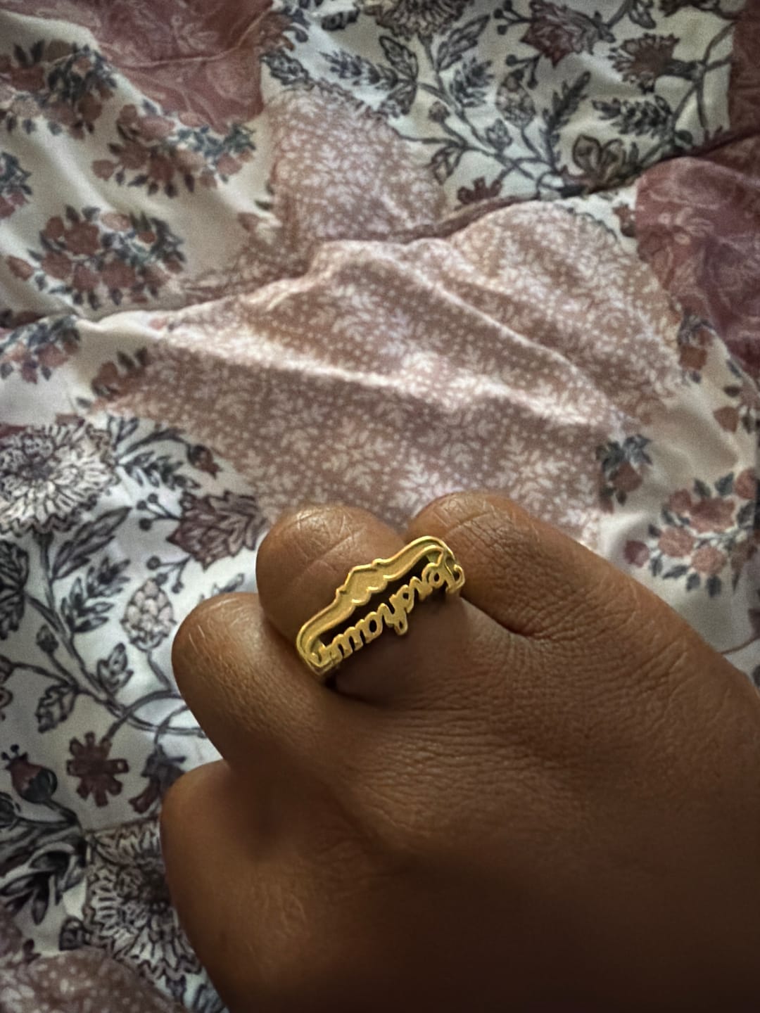 Customer photo review of 3D Name Ring