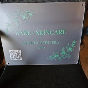 Customer photo review of Acrylic Business Logo Sign