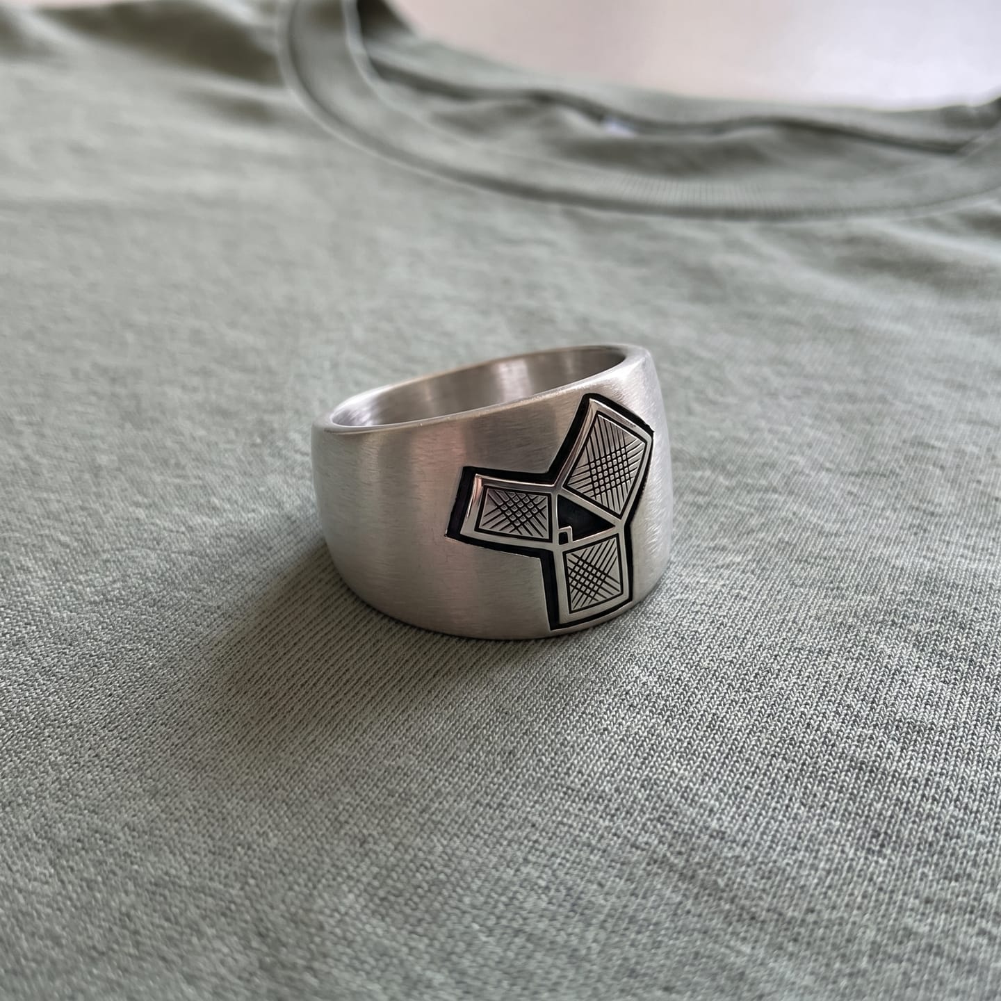 Customer photo review of Masonic Euclid Ring