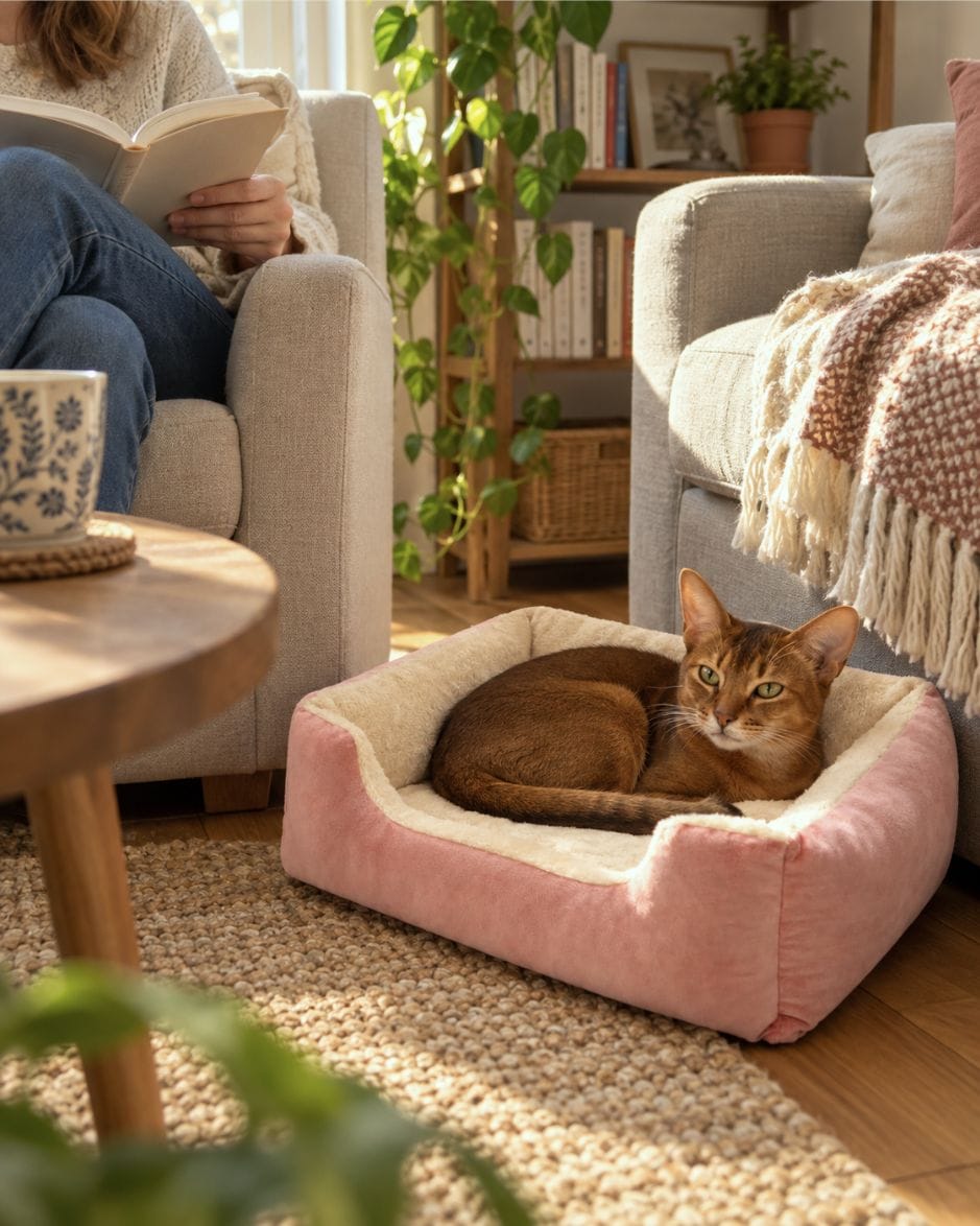 Customer photo review of Cozy Haven Pet House & Bed
