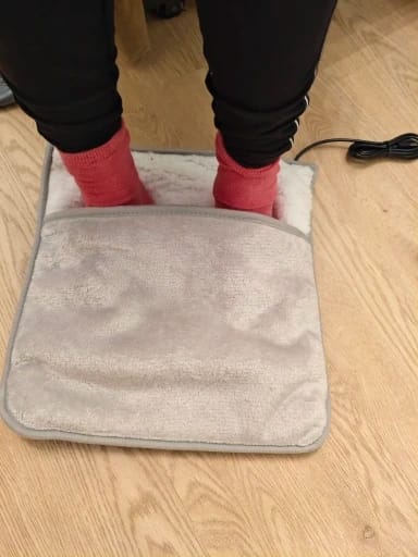 Customer photo review of USB Foot Warmer with Washable Cover