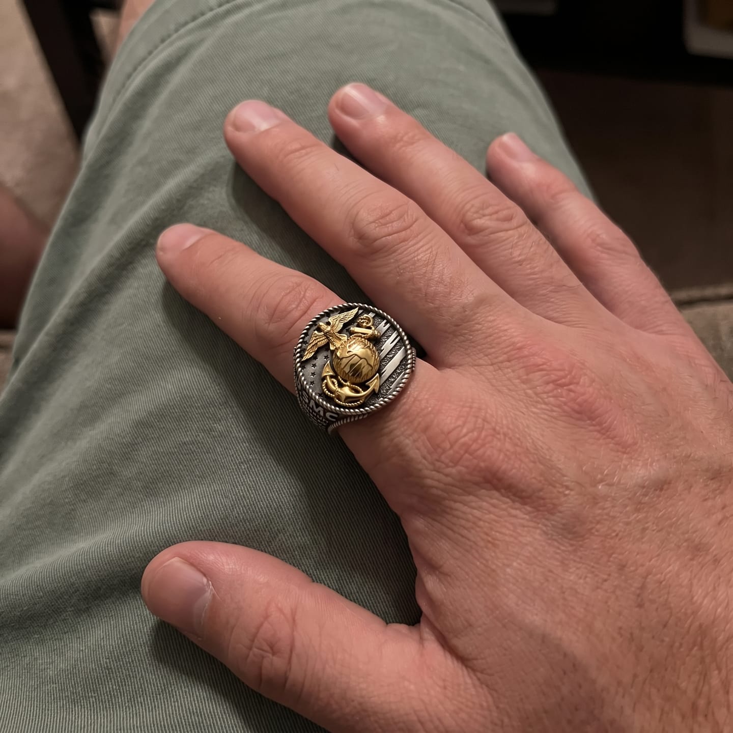 Customer photo review of USMC Signet Ring