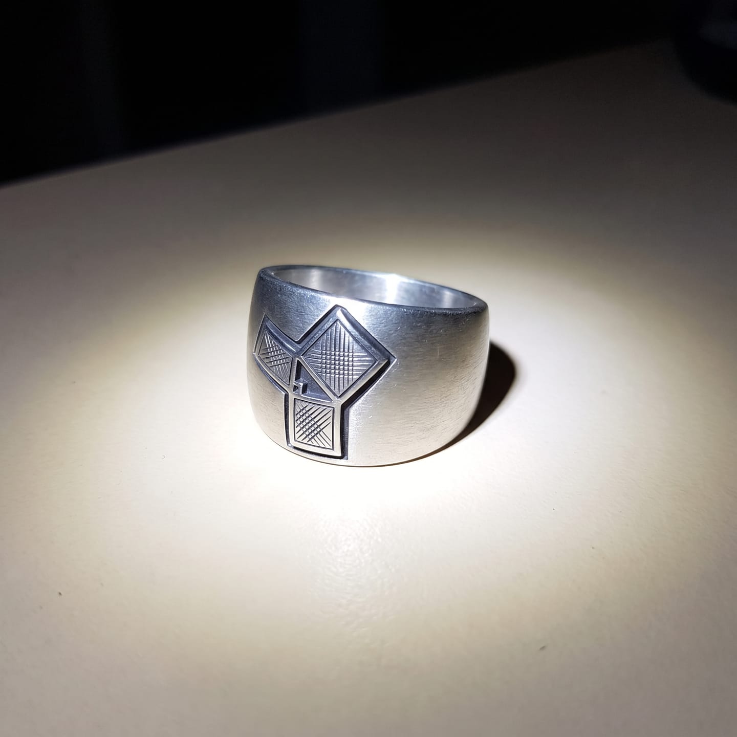 Customer photo review of Masonic Euclid Ring