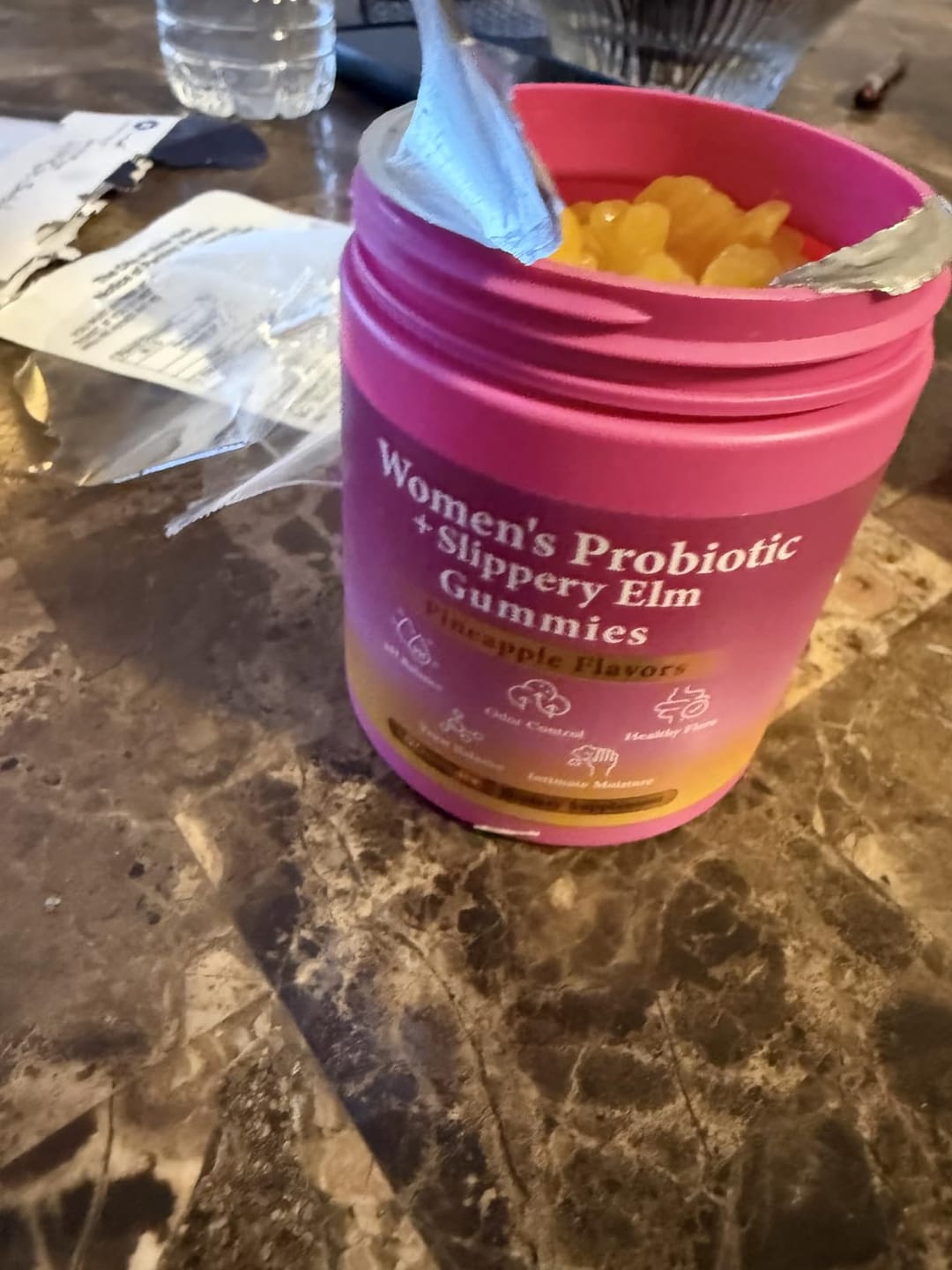 Customer photo review of Slippery Elm Probiotic Gummies for Women