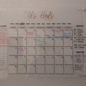 Customer photo review of Custom Three-List Calendar