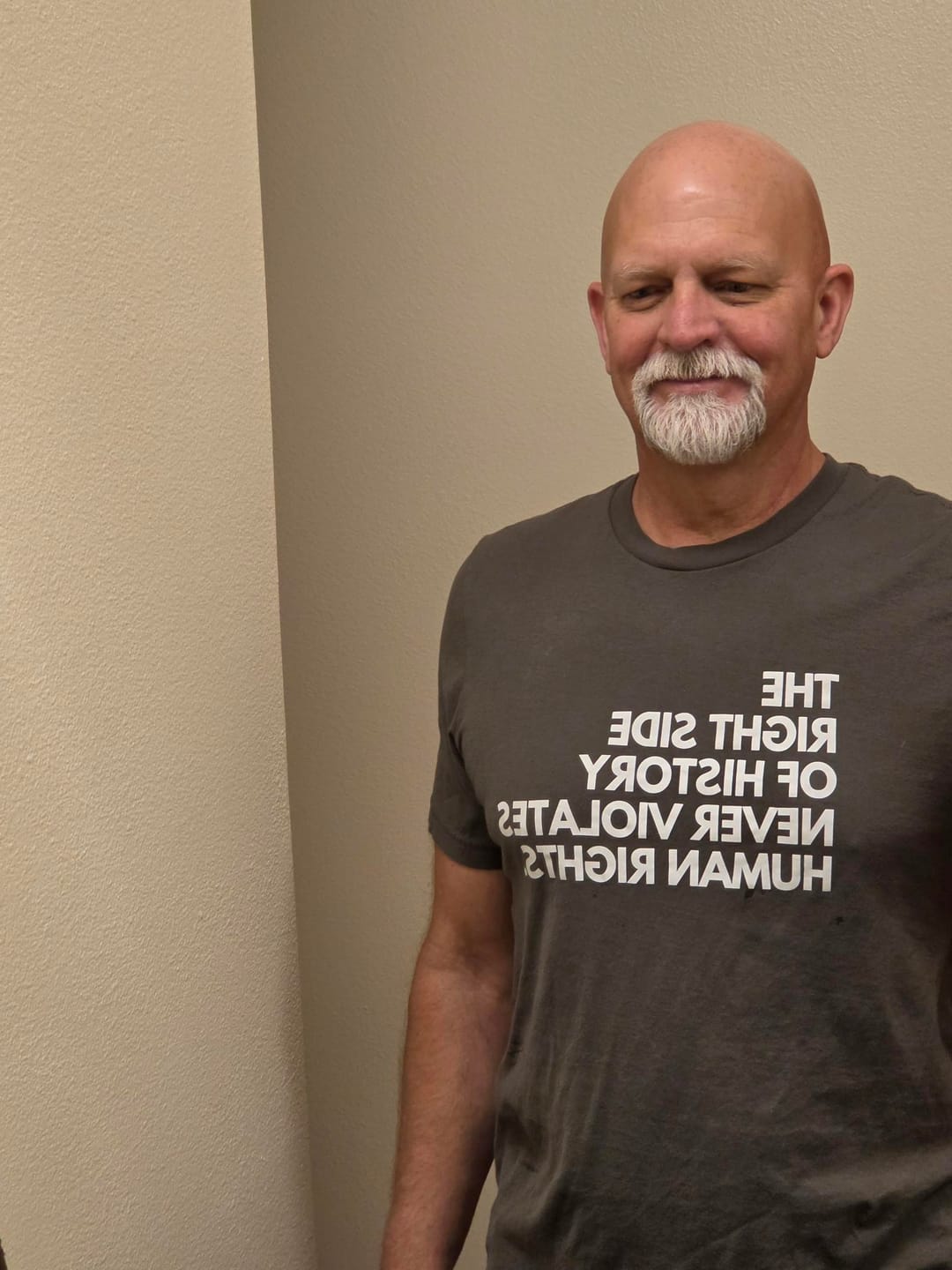 Customer photo review of Right Side of History Unisex T-shirt