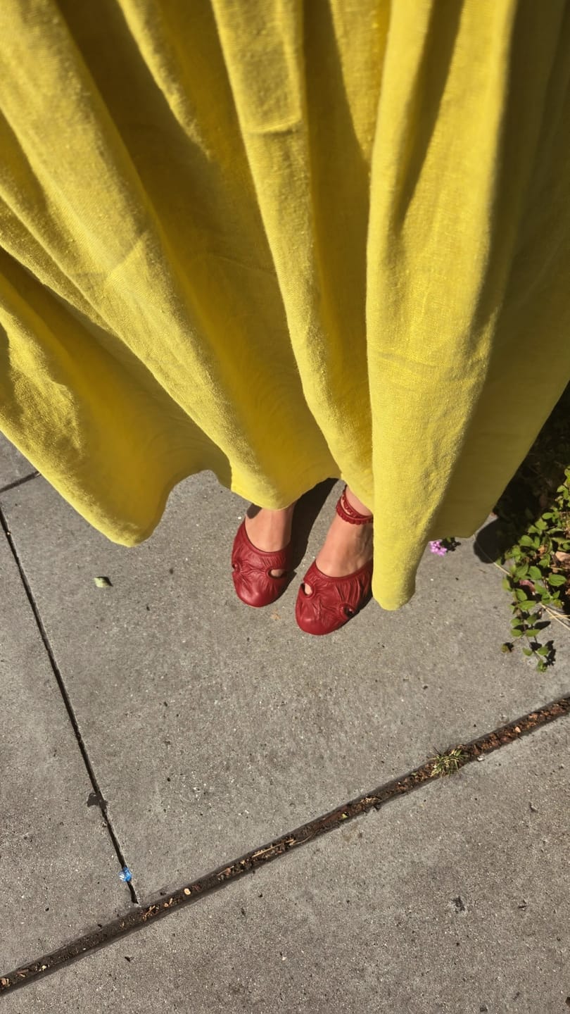 Customer photo review of The Sunset Ballet Flat