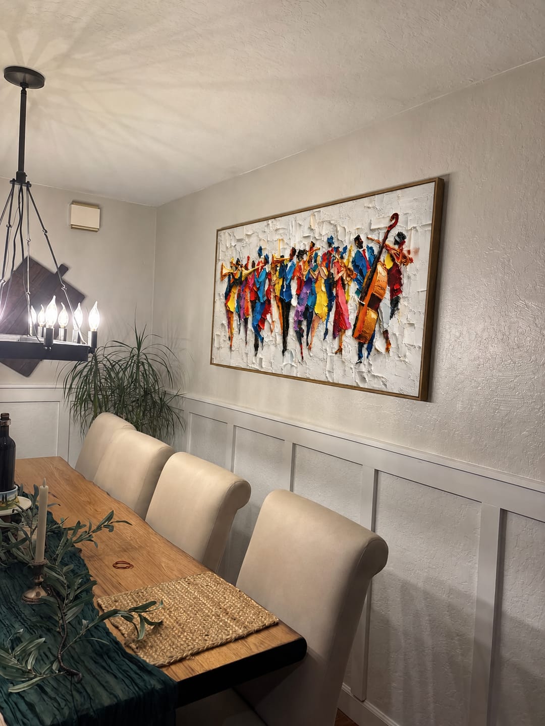 Customer photo review of Chromatic Orchestra Textured Wall Art
