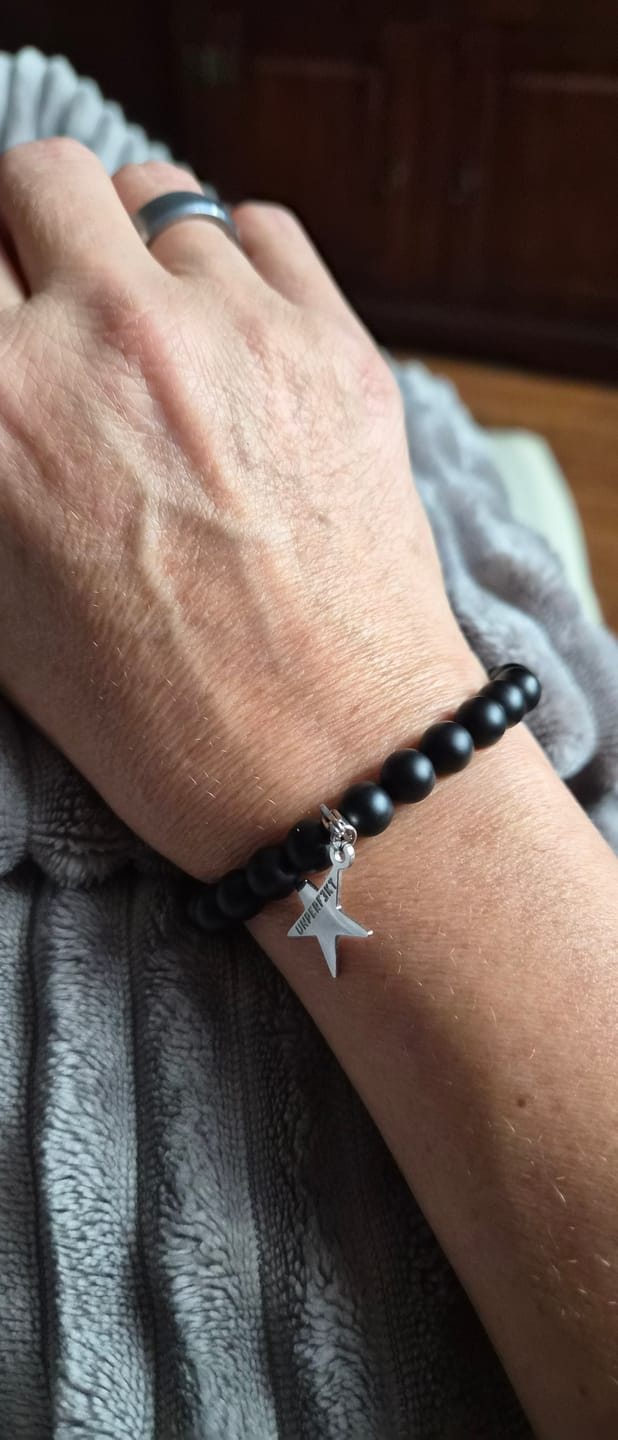 Customer photo review of »Seelen-Balance« Blockadenlöser-Armband aus echten Onyx-Perlen inkl. abgebrochenem Stern