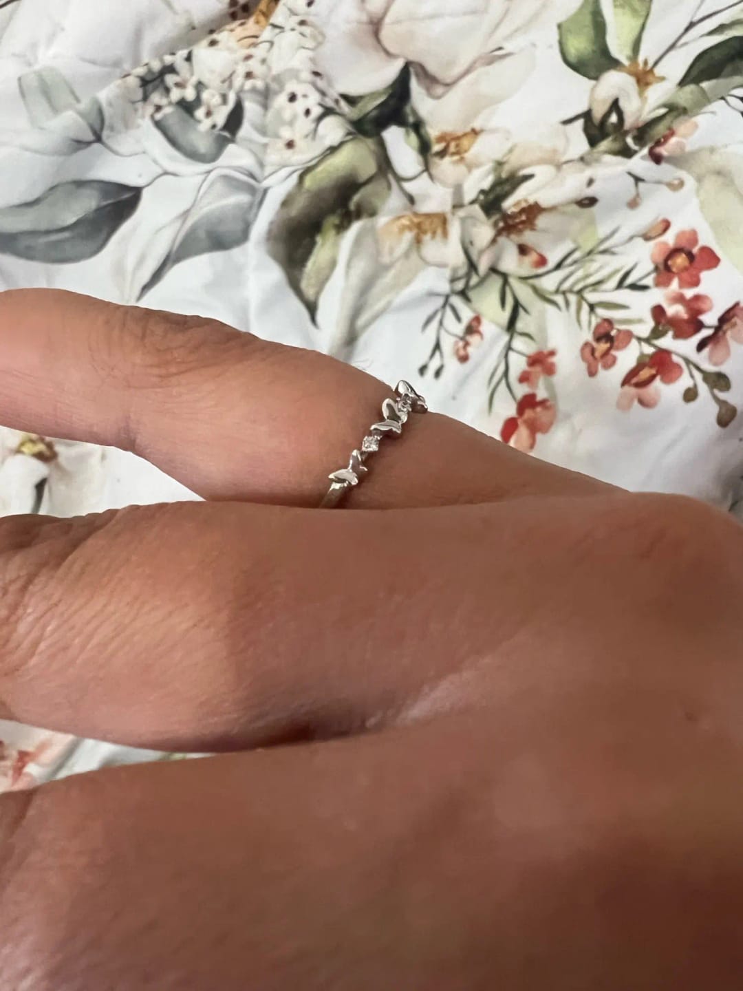 Customer photo review of Butterfly Elegance Zircon Ring