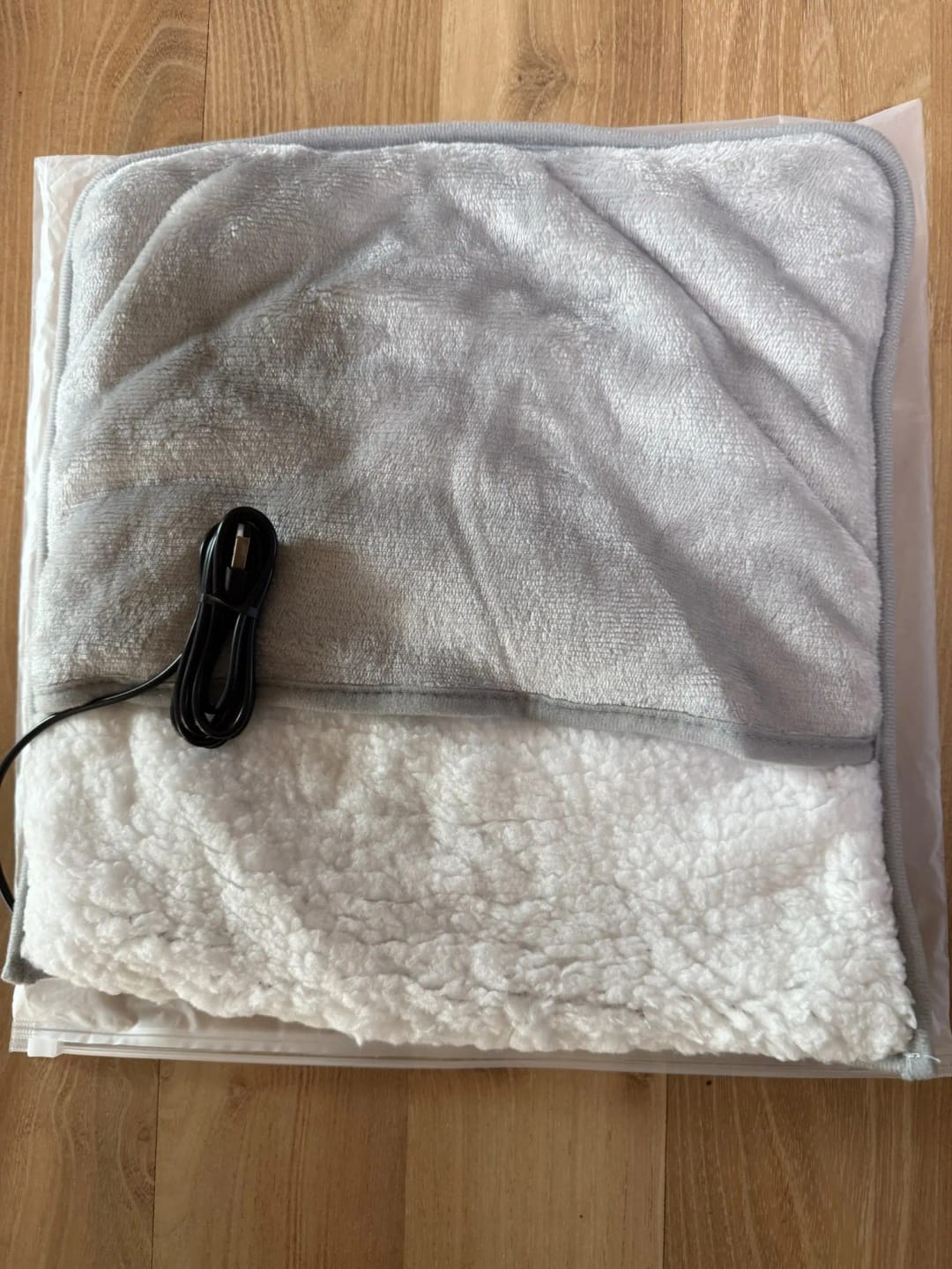Customer photo review of USB-Fußwärmer mit waschbarem Bezug