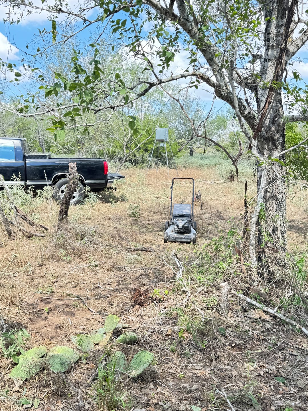 Customer photo review of VisTall 360 See-Through Ground Blind | 75-Inch 3 Person Pop Up Deer Blind with No-Trip Door | Portable Camo Hunting Blind with Blackout Curtain for Whitetail Deer Hunting