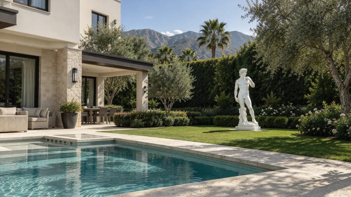 Customer photo review of Michelangelo David White Marble Statue Replica with Pedestal MM-008