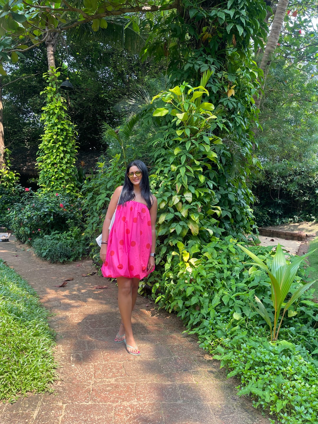 Customer photo review of Amalfi Polka Bubble Short Dress