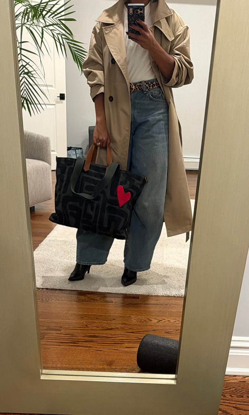 Customer photo review of Carryall - Safari Kuba with Red Beaded Heart